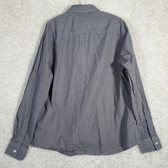 Armani Jeans Men Plaid Button Up Shirt Size XXL Long Sleeve Office Career - Picture 8 of 12